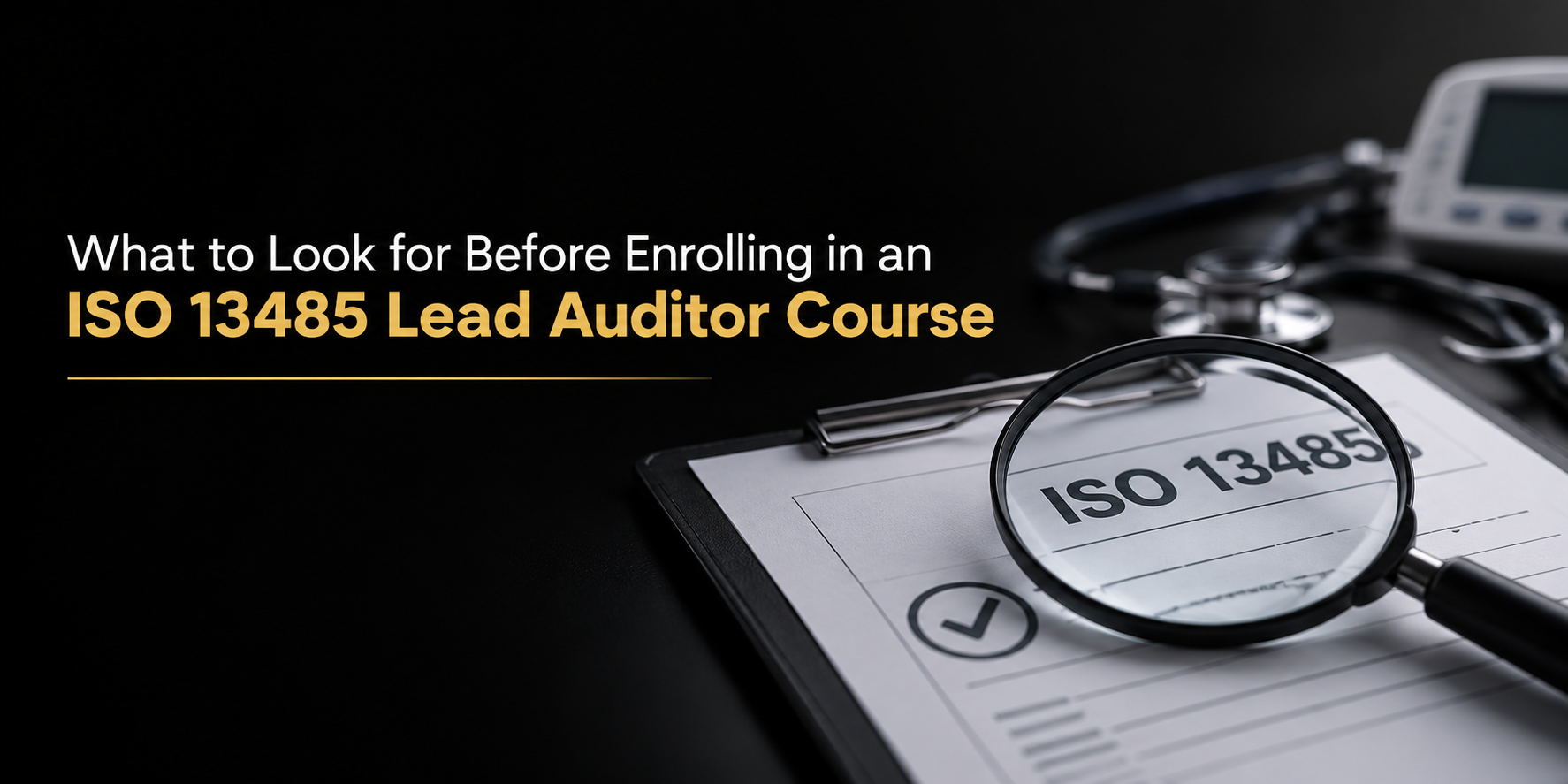 What to Look for Before Enrolling in an ISO 13485 Lead Auditor Course